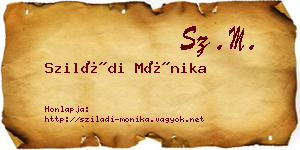 Sziládi Mónika névjegykártya